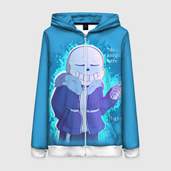 Толстовка на молнии женская Winter Sans, цвет: 3D-белый