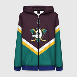 Женская толстовка на молнии NHL: Anaheim Ducks