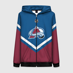 Толстовка на молнии женская NHL: Colorado Avalanche, цвет: 3D-черный