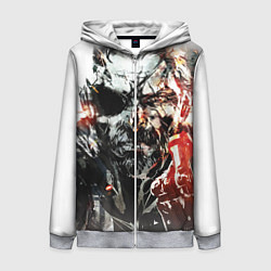 Толстовка на молнии женская Metal gear solid 5, цвет: 3D-меланж