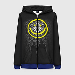 Женская толстовка на молнии Sherlock Smile