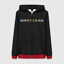 Толстовка на молнии женская Brazzers, цвет: 3D-красный