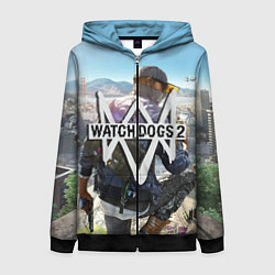 Женская толстовка на молнии Watch Dogs 2