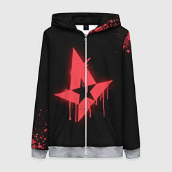 Толстовка на молнии женская Astralis: Black collection, цвет: 3D-меланж