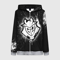 Толстовка на молнии женская Gamers 2: Black collection, цвет: 3D-меланж