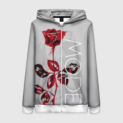 Женская толстовка на молнии Depeche Mode: Red Rose