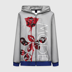 Женская толстовка на молнии Depeche Mode: Red Rose