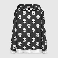 Женская толстовка на молнии BFMV: Skulls