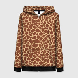 Женская толстовка на молнии Жираф
