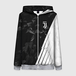 Толстовка на молнии женская FC Juventus: Abstract, цвет: 3D-меланж