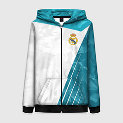 Женская толстовка на молнии FC Real Madrid: Abstract