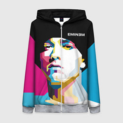 Толстовка на молнии женская Eminem Poly Art, цвет: 3D-меланж
