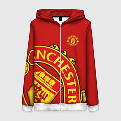 Женская толстовка на молнии FC Man United: Red Exclusive