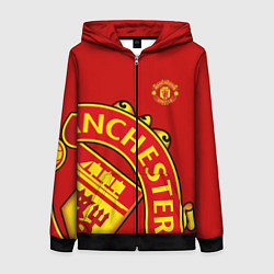 Женская толстовка на молнии FC Man United: Red Exclusive