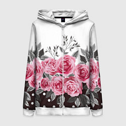 Женская толстовка на молнии Roses Trend