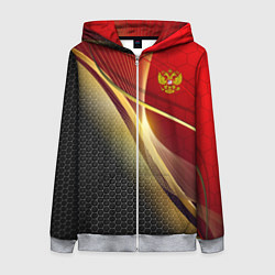 Женская толстовка на молнии RUSSIA SPORT: Gold Collection