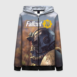 Женская толстовка на молнии Fallout 76