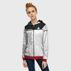 Толстовка на молнии женская Detroit: RK900, цвет: 3D-красный — фото 2