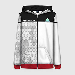 Толстовка на молнии женская Detroit: RK900, цвет: 3D-красный