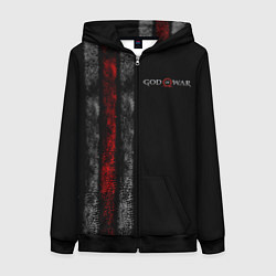 Женская толстовка на молнии God of War: Black Style