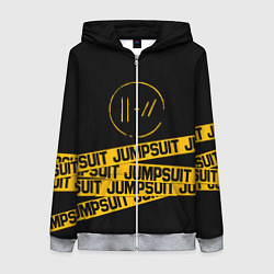 Толстовка на молнии женская Twenty One Pilots: Jumpsuit, цвет: 3D-меланж
