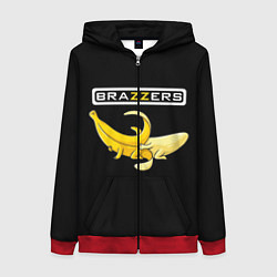 Толстовка на молнии женская Brazzers: Black Banana, цвет: 3D-красный