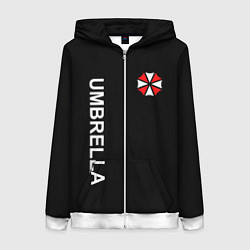 Толстовка на молнии женская UMBRELLA CORP, цвет: 3D-белый