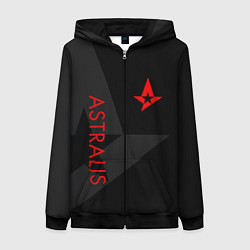 Толстовка на молнии женская Astralis: Dark Style, цвет: 3D-черный