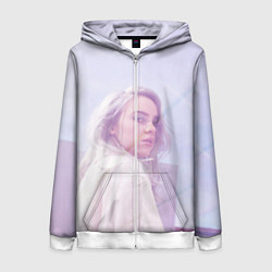 Женская толстовка на молнии Billie Eilish: Light Pink