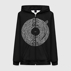 Толстовка на молнии женская Joy Division, цвет: 3D-черный