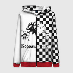 Толстовка на молнии женская Король и Шут, цвет: 3D-красный
