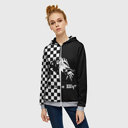 Толстовка на молнии женская Король и Шут, цвет: 3D-меланж — фото 2