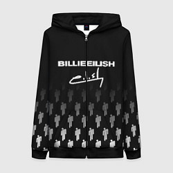 Толстовка на молнии женская Billie Eilish: Black Autograph, цвет: 3D-черный