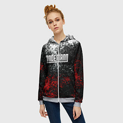 Толстовка на молнии женская LINDEMANN: Colour Splash, цвет: 3D-меланж — фото 2