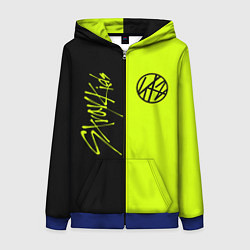 Толстовка на молнии женская Stray Kids, цвет: 3D-синий