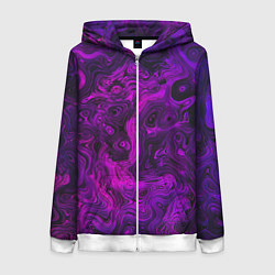 Женская толстовка на молнии Abstract purple