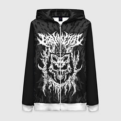 Толстовка на молнии женская BABYMETAL, цвет: 3D-белый