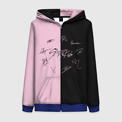 Толстовка на молнии женская STRAY KIDS, цвет: 3D-синий