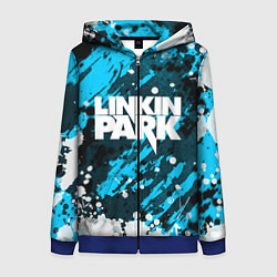 Толстовка на молнии женская Linkin Park, цвет: 3D-синий