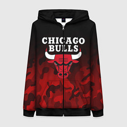 Женская толстовка на молнии CHICAGO BULLS