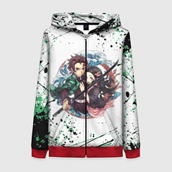 Женская толстовка на молнии KIMETSU NO YAIBA