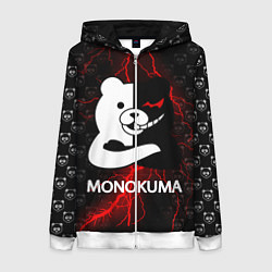 Женская толстовка на молнии MONOKUMA