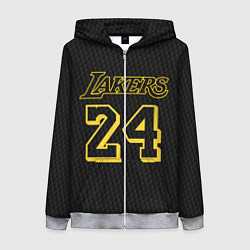 Толстовка на молнии женская Kobe Bryant, цвет: 3D-меланж