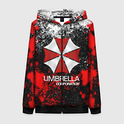 Толстовка на молнии женская UMBRELLA CORP, цвет: 3D-черный