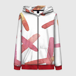 Женская толстовка на молнии Абстрактные краски