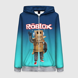 Толстовка на молнии женская ROBLOX, цвет: 3D-меланж