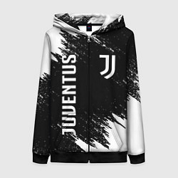 Толстовка на молнии женская JUVENTUS, цвет: 3D-черный