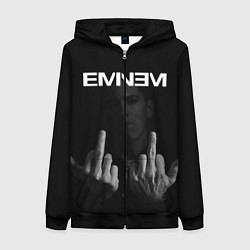 Толстовка на молнии женская EMINEM, цвет: 3D-черный