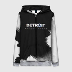 Толстовка на молнии женская Detroit:Become Human, цвет: 3D-меланж