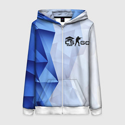 Толстовка на молнии женская CS Academy, цвет: 3D-белый